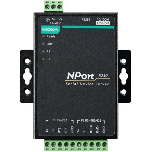 NPort 5230 w/ Adapter MOXA